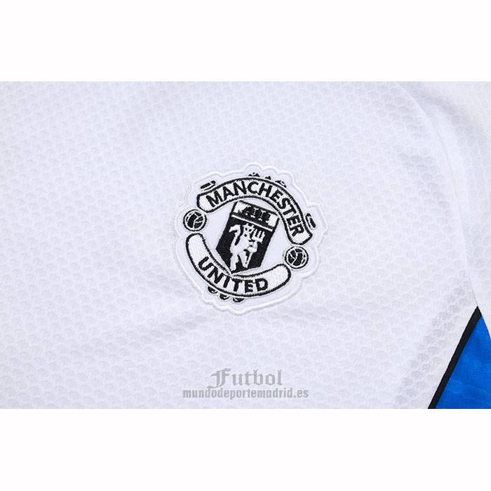 Chandal del Manchester United Manga Corta 2025-2026 Blanco - Pantalon Corto